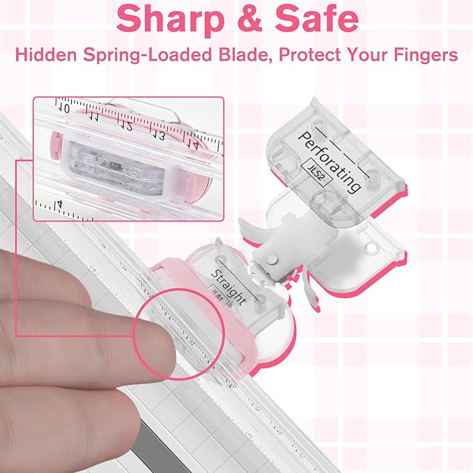 3-in-1 Paper Trimmer with Straight, Scoring & Perforating Blades, Scrapbooking - Image 5