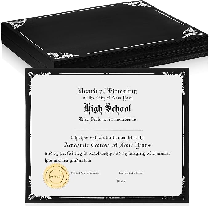 Fainne 50 Pcs Single Sided Certificate Holder Diploma Covers by Fainne