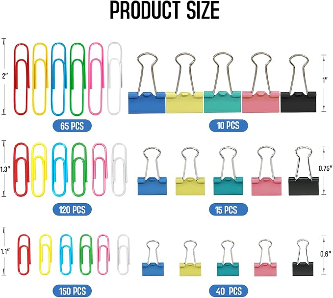Paper Clips Binder Clips - Image 3