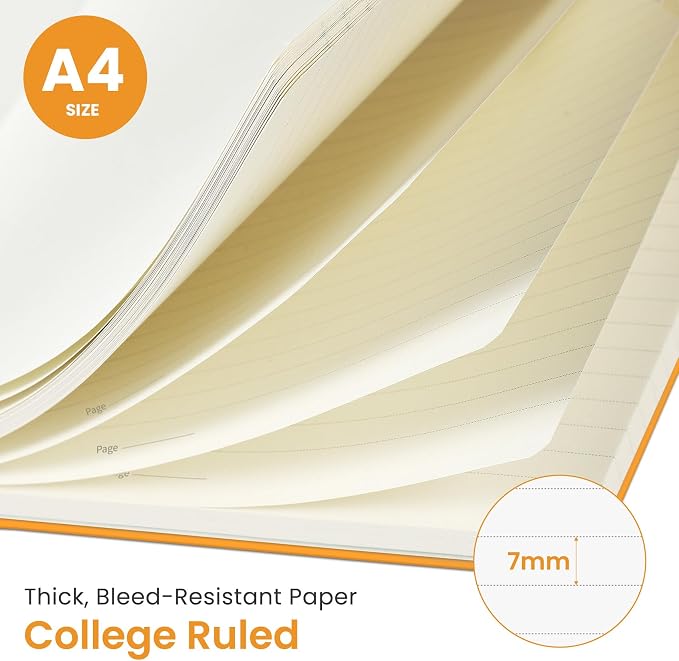 Taja Spiral Lined Notebook, 8.5"x11" Notebooks - Image 2
