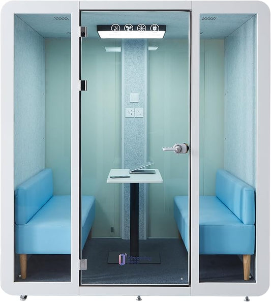 GEARONIC Mobile Office Pod Booth, Sound Proof Office Booth Pod by GEARONIC
