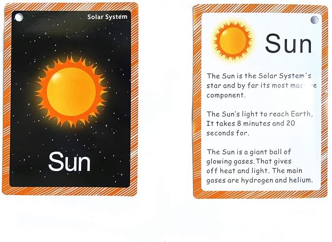 Set of The Solar System and Moon Phase Flashcards - Image 8