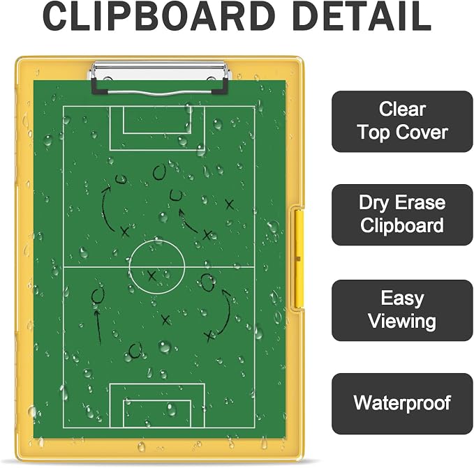 Rimilak Plastic Clipboard with Storage, Side Opening with 2 Compartment - Image 5