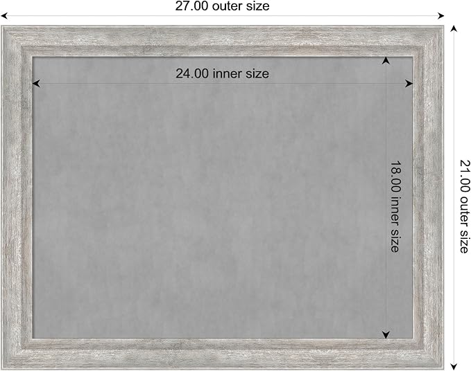 Amanti Art Silver Framed Magnetic Board 21x27 Medium Vision Board - Image 4
