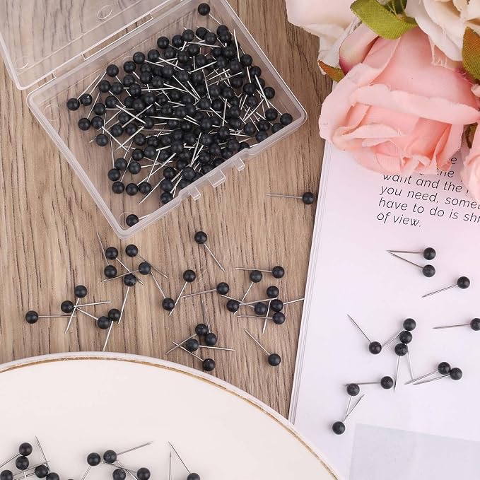 200pcs Map Push Pins, Round Head Map Tacks - Image 3