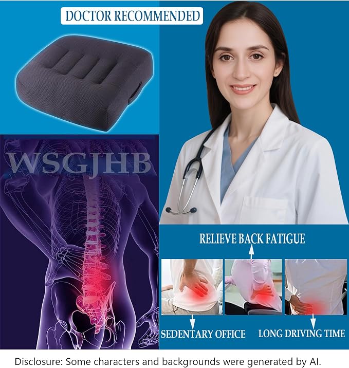 WSGJHB Office Chair Cushion Pillow Adult Seat Cushions - Image 5