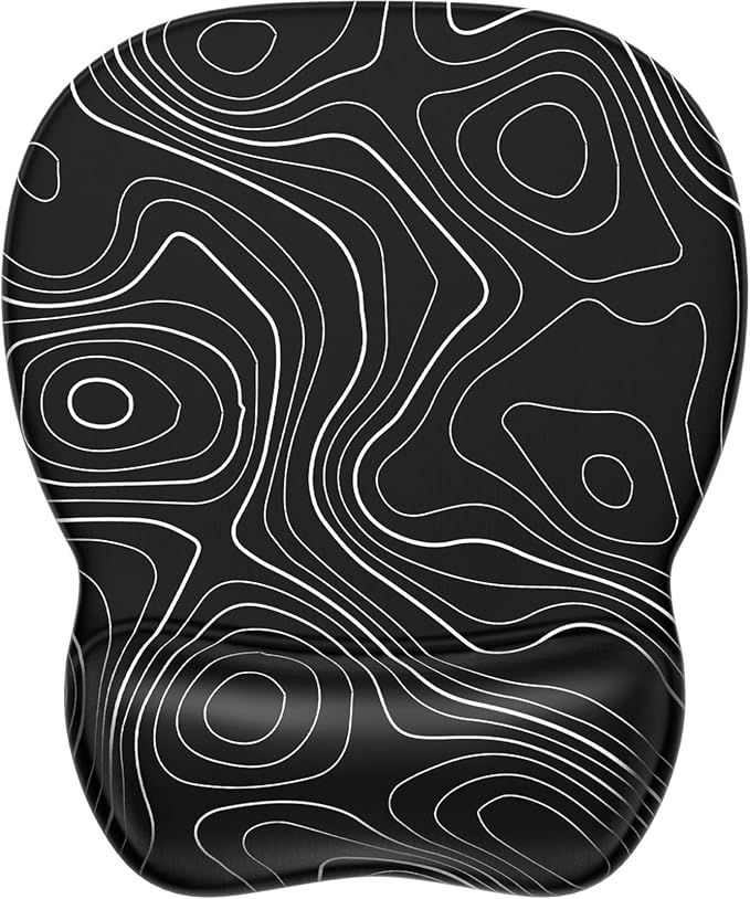 MROCO Ergonomic Mouse Pad Gel Wrist Rest, 9.4 x 8.1 in, Gel Wrist Comfort by MROCO