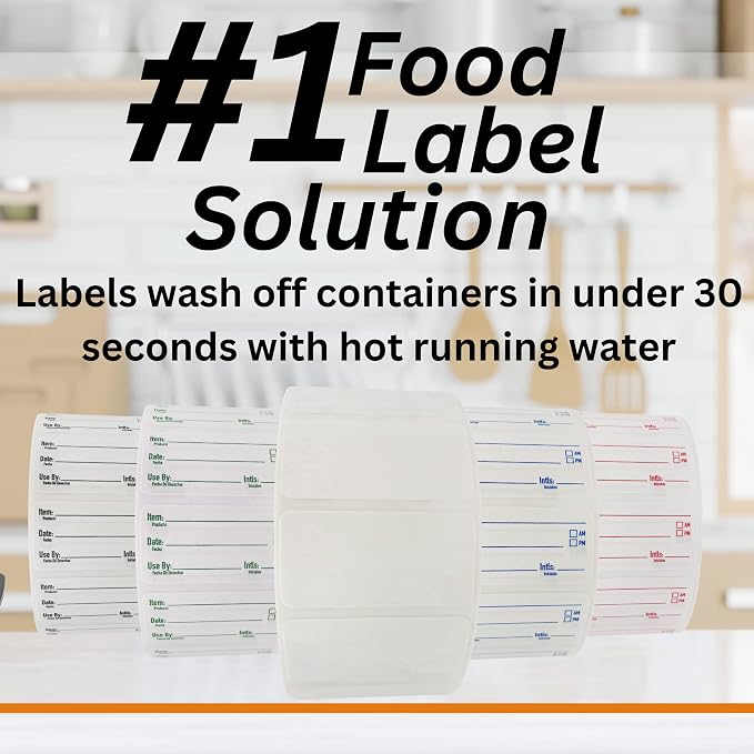 2x1 Dissolvable Food Labels, 250 Label Stickers, Bottle Labels - Image 8