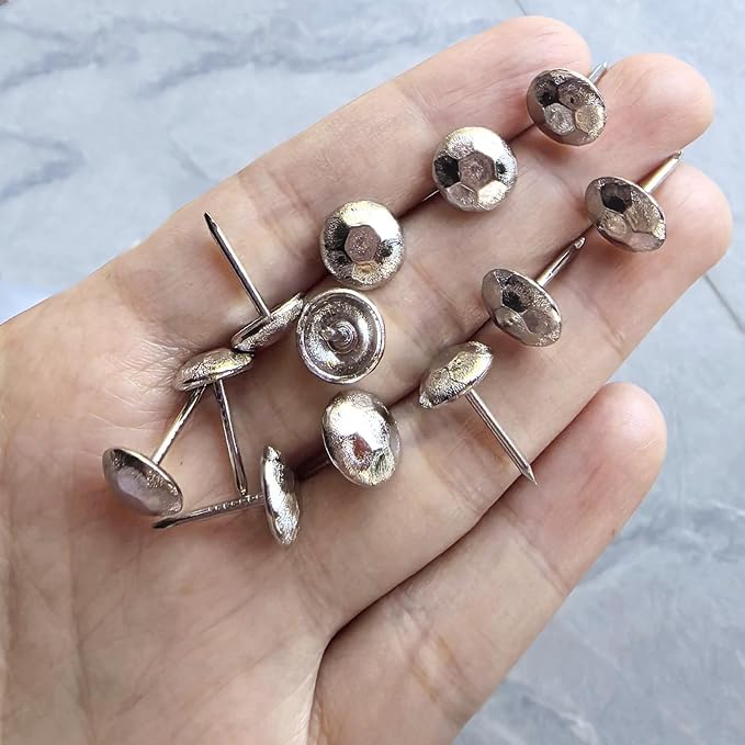 110pcs Upholstery Tacks for Furniture, Metal Upholstery Nails Decorative Thumb - Image 6