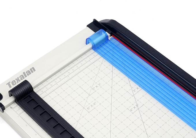 Inch Scale Cutting Plate 12" Paper Cutter – Solid Metal Base, Sharp Blade - Image 5