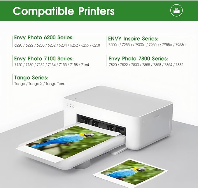 LLAOLLAO Remanufactured HP Ink 64 Replacement for HP 64XL Ink Cartridge Combo Pack Works with Envy Photo 7855 7858 7100 7155 Inspire 7255e 7200e 7900e 7958e Tango Printer (Black and Color)-DeskLoop Office