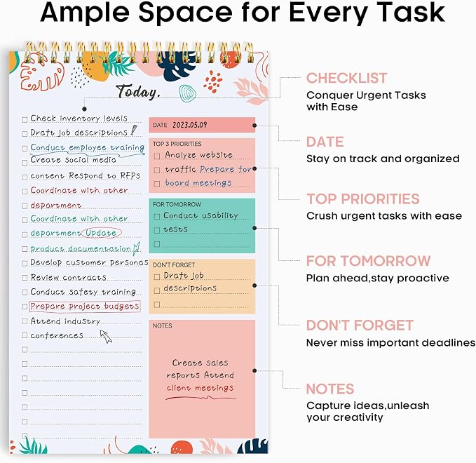 Taja To Do List Notepad - Image 2