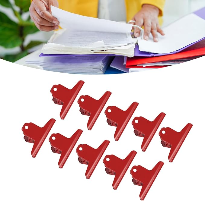 10 Pcs Large Bulldog Clips, 3.9 Inch Large Paper Clips Metal Binder Clips - Image 5