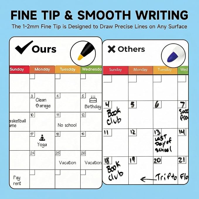 Magnetic Dry Erase Markers Fine Tip - Image 6