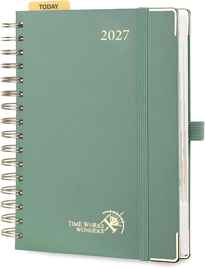 POPRUN 2027 Daily Planner One Page Per Day, 5.75" x 8.5", Calendar Book from by POPRUN