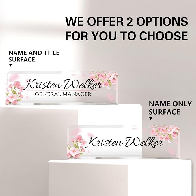 Personalized Office Name Plate for Desk - Image 6
