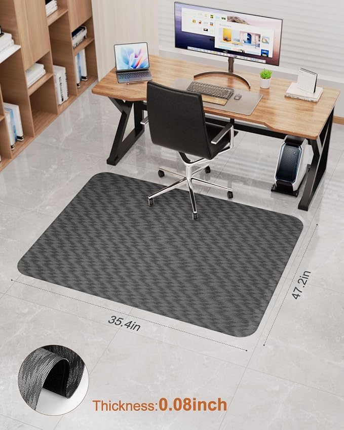 Blvornl Large Office Chair Mat for Hardwood Floor, Rolling Chair Mat for Hard - Image 5