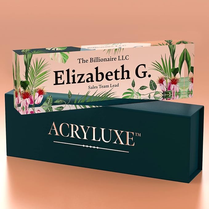 Desk Name Plate Personalized, Custom Name Plates 2½/x8 Inches, Thick - Image 7