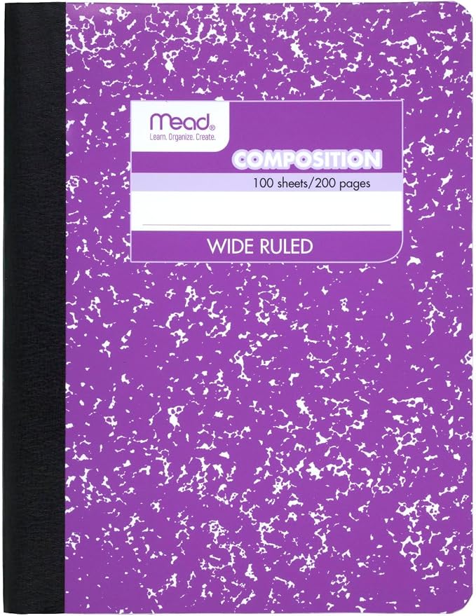 Mead Composition Notebook, Comp Book, Wide Ruled Paper, 100 Sheets, 9-3/4" x - Image 11