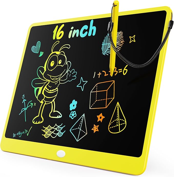 KOKODI LCD Writing Tablet, 16 Inch Colorful Toddler Doodle Board Drawing Tablet by WhereKidsLearnThroughPlay