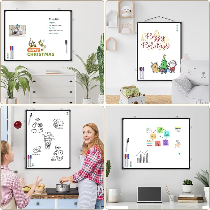 MaxGear White Board for Wall, Hanging for Home, Includes 3 Dry Erase Markers 4 - Image 7