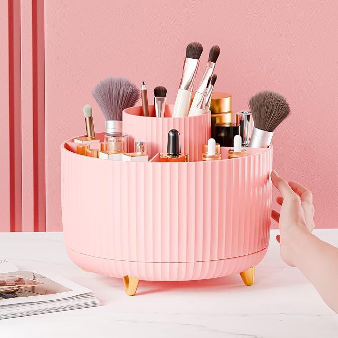 fanado 360° Rotate Makeup Brush Holder Organizer, Makeup Organizers Countertop - Image 6