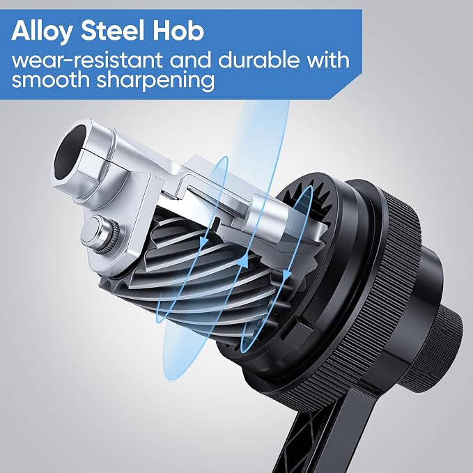 deli Manual Hand Crank Pencil Sharpener - Image 5