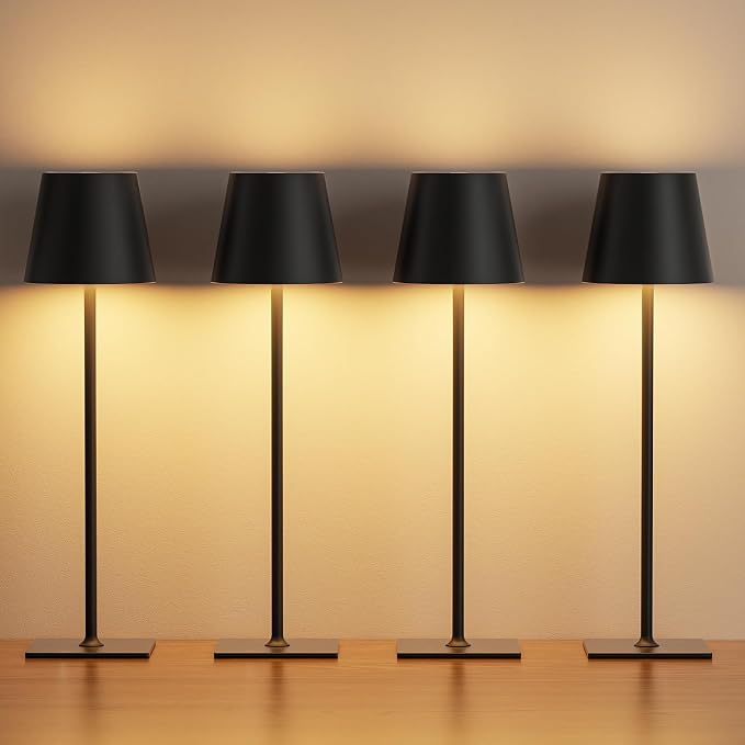Kakanuo Cordless Rechargeable Table Lamp Black 5000mAh Battery Operated Lamps - Image 8
