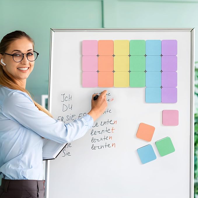 MaxGear Magnetic Dry Erase Erasers, 36 Pack Whiteboard Eraser Macaron Color | - Image 7