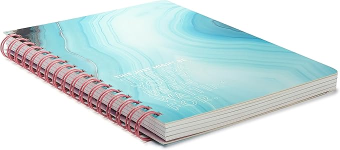 Compendium Spiral Notebook - This just might be the day you've been waiting for. — A Designer Spiral Notebook with 192 Lined Pages, College Ruled, 7.5”W x 9.25”H-DeskLoop Office