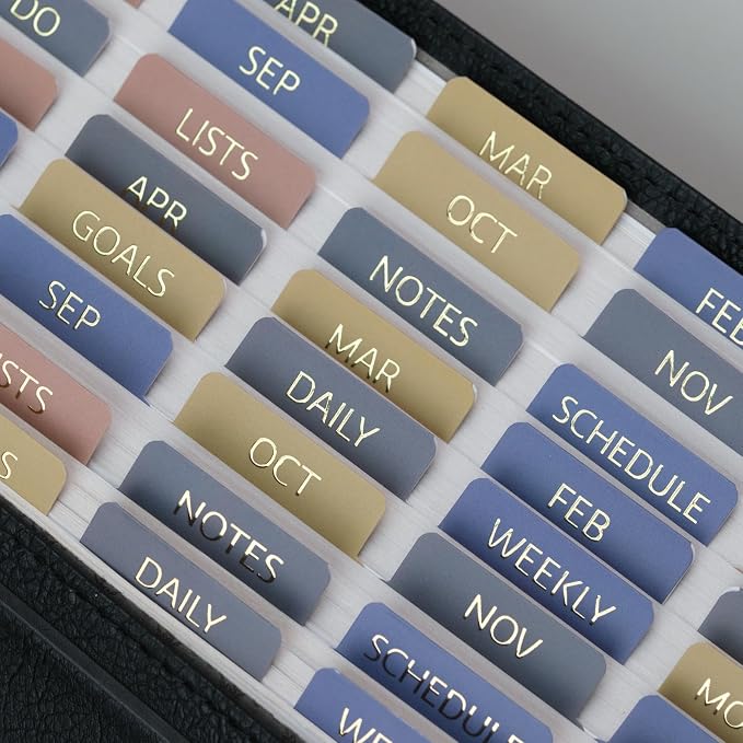 UPAFEXXI-Laminated Planner Monthly Tabs Calendar Monthly Label Stickers - Image 3