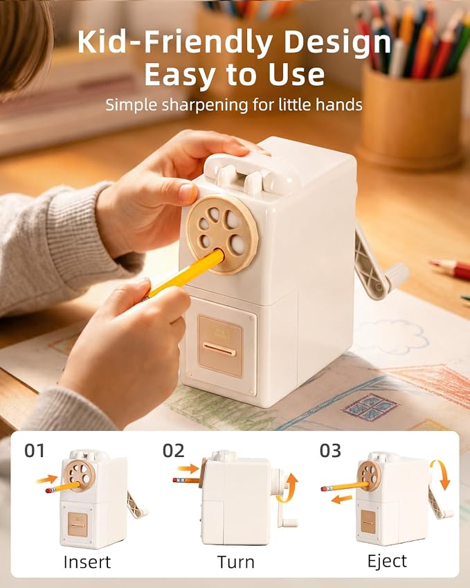 ZMOL Manual Hand Crank Pencil Sharpener - Image 9