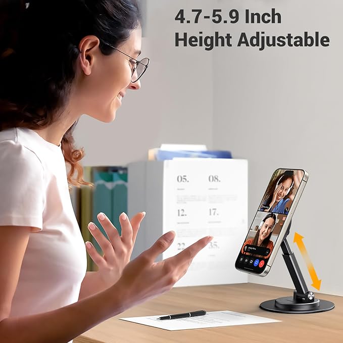 UGREEN Magnetic Phone Stand for MagSafe, Height Adjustable iPhone Stand for Desk - Image 3
