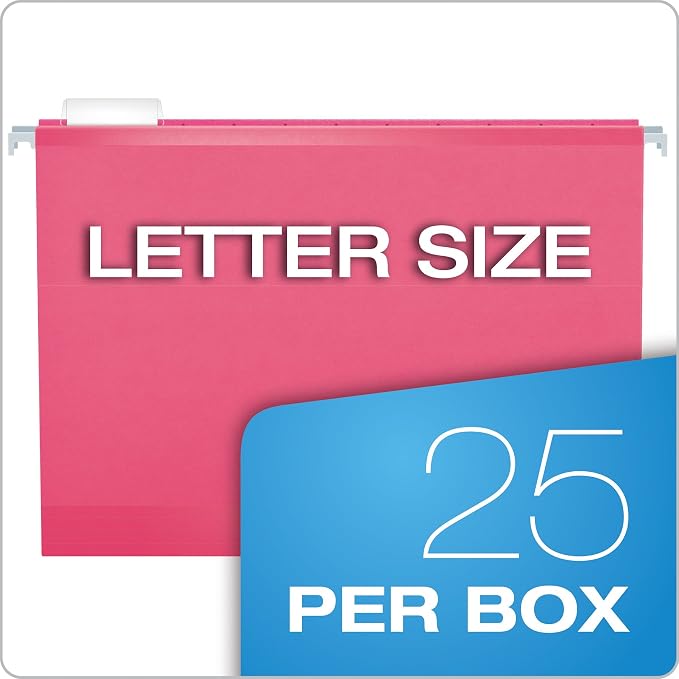 Pendaflex Reinforced Hanging File Folders, Letter Size, 1/5 Cut - Image 5