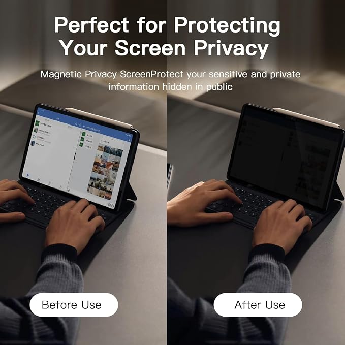 360° Privacy Screen Protector for iPad A16 11th/10th Generation, Privacy Filter - Image 4