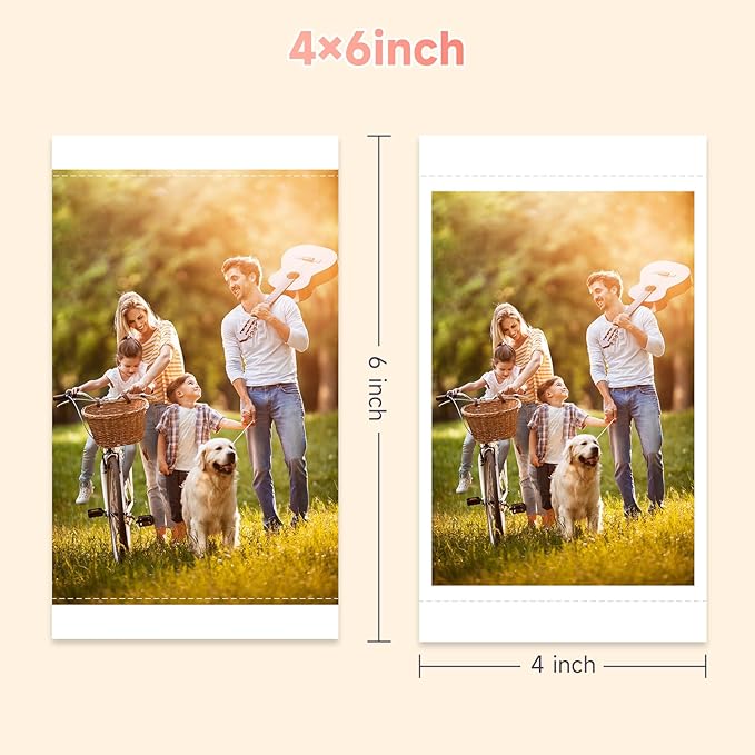 HPRT CP4100 4x6 Instant Photo Printer -Portable Phone Picture Printer + 20 Sheets, Mobile, Wi-Fi, Premium Dye Sublimation (300 DPI) for Pro-Quality Home Prints - Creative Editing App-DeskLoop Office
