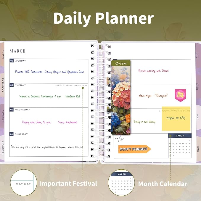 Planner 2026-2027, 18 Months Large Academic Daily Weekly Monthly Planner - Image 6