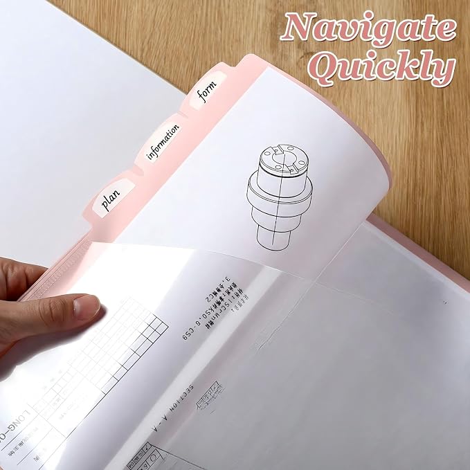 Epakh 12 Pcs Binder Dividers for 3 Rings Binders Index Dividers - Image 5