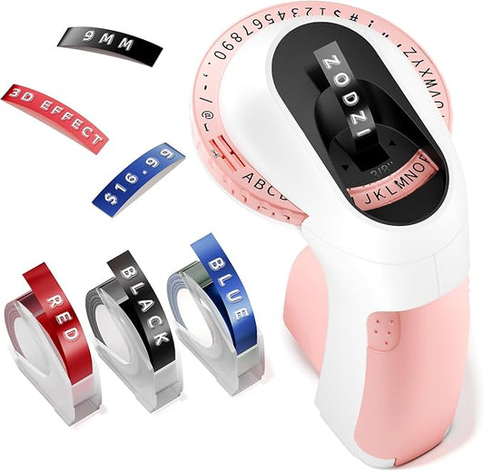 Embossing Label Maker Machine by Zodzi-Phomemo