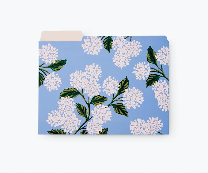 RIFLE PAPER CO. Hydrangea Assorted File Folder Set, Stay Organized - Image 2