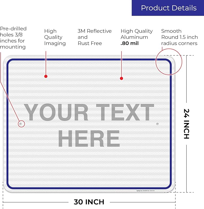 Custom Sign, Personalized Metal Signs, Customize - Image 3
