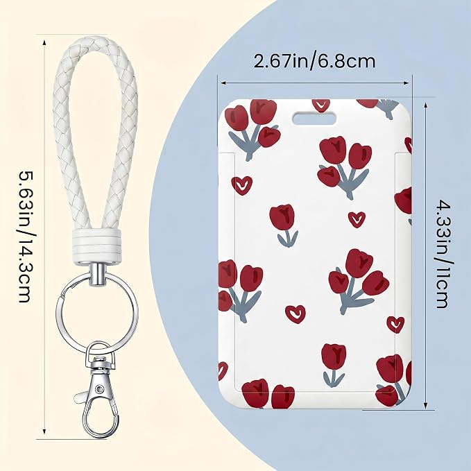 ID Card Badge Holder Key Chain - Image 2
