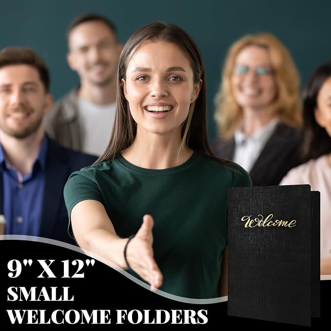 Affrolling 50 Pack 6 x 9 Inch Welcome Pocket Folders Church Visitor Welcome - Image 3