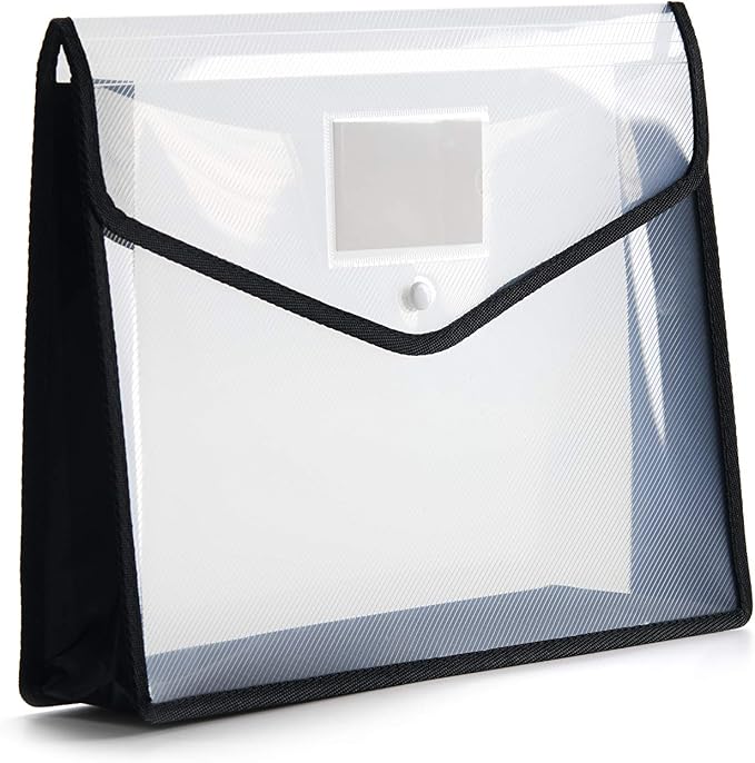 Plastic File Folder Poly Envelope Expanding File Wallet Document Folder - Image 4