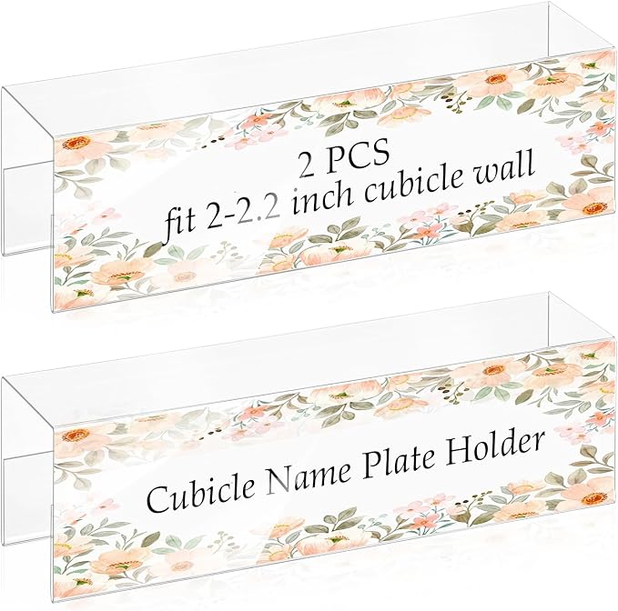 SHIQIKEJIPTY Cubicle Name Plate Sign Holder by SHIQIKEJIPTY