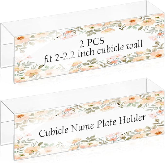 SHIQIKEJIPTY Cubicle Name Plate Sign Holder by SHIQIKEJIPTY