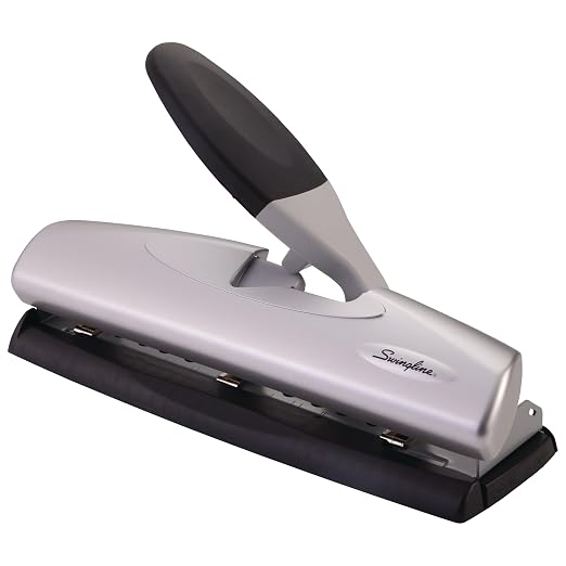Swingline 3 Hole Punch, 20 Sheet Capacity Three Hole Puncher 3 Ring, Adjustable - Image 7