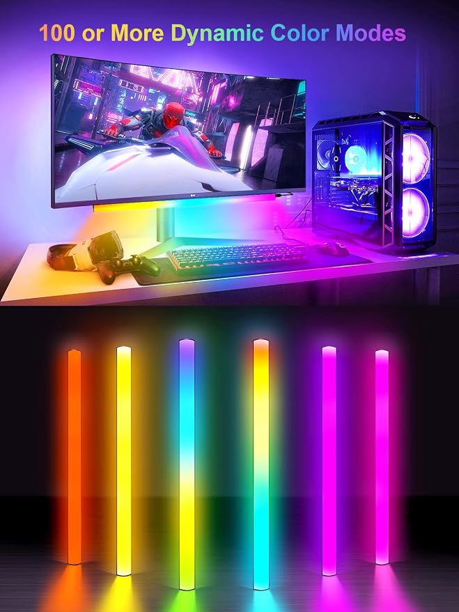 KANTUTOE Monitor Down Light Bar, RGB Screen Desk Light PC, Dimmable LED Dynamic - Image 2