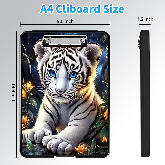 Clipboard with Storage, A4 High Capacity Clip Boards 14.4 x 9.6, Heavy Duty - Image 2