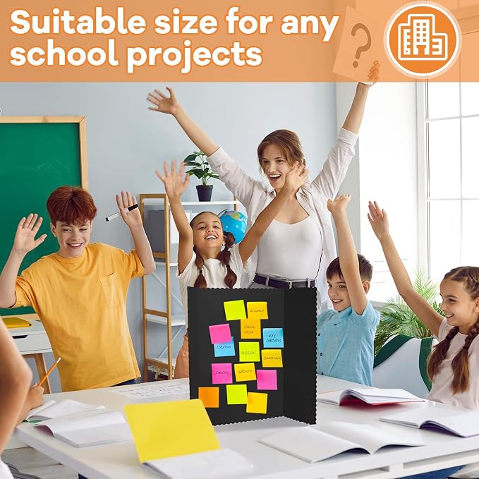 Ctosree 18 Pcs 14 * 22inch Tri Fold Poster Board Bulk, Science Fair Project - Image 5